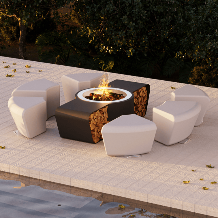 Glamm Fire Circus | Firewood or Bioethanol Steel Firepit