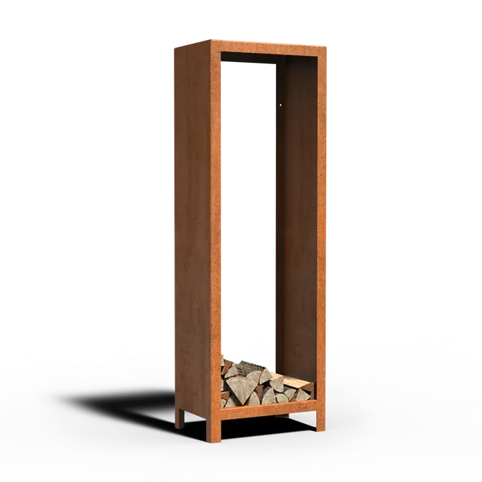 Adezz Outdoor Wood Storage | Corten or Coated Steel | Various Sizes Corten steel 600 x 400 x 1800