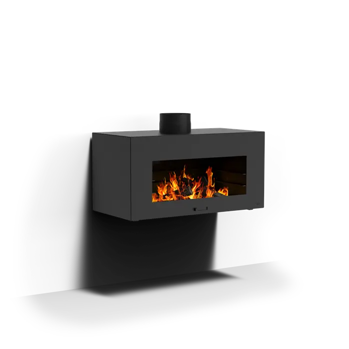 Adezz Enok Outdoor Fireplace | Coated or Corten Steel Coated steel Wall Mounted