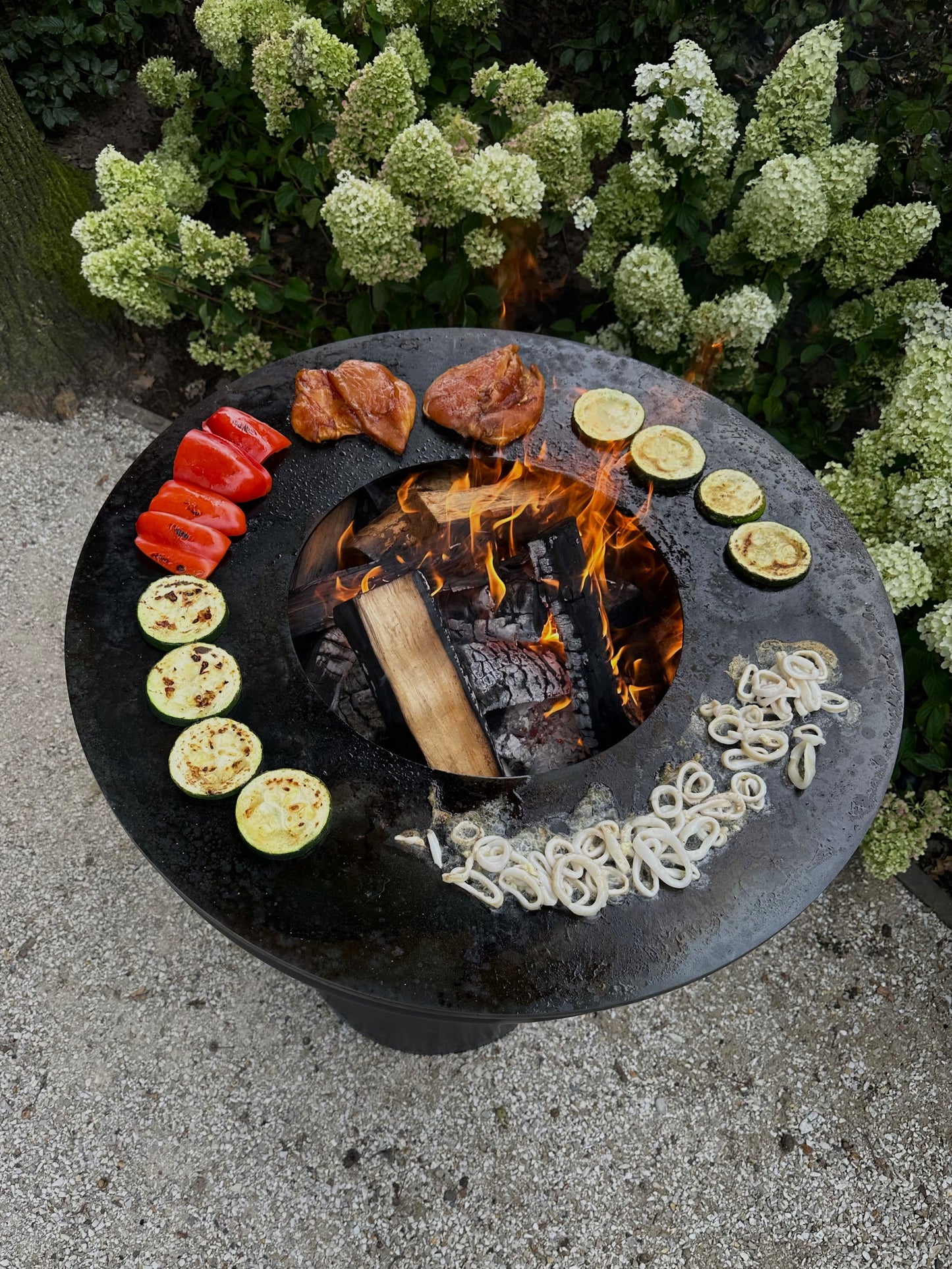 BonFeu Biza Outdoor Firepit & Plancha Grill