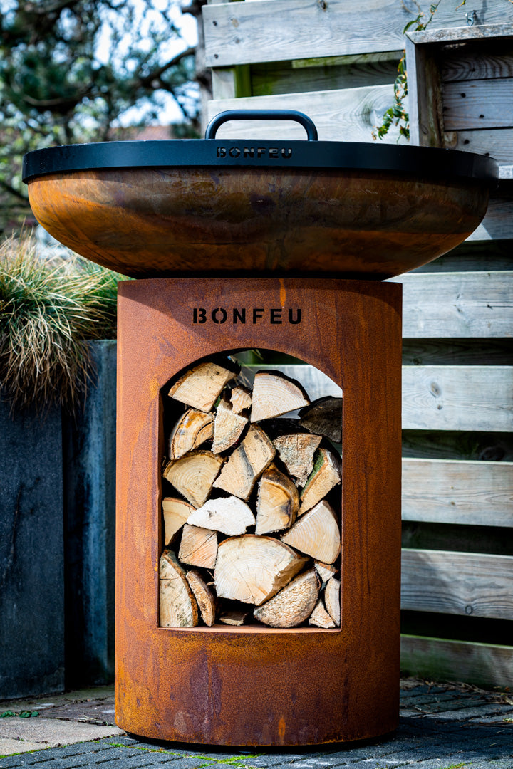 BonFeu Biza Open Outdoor Firepit & Plancha Grill
