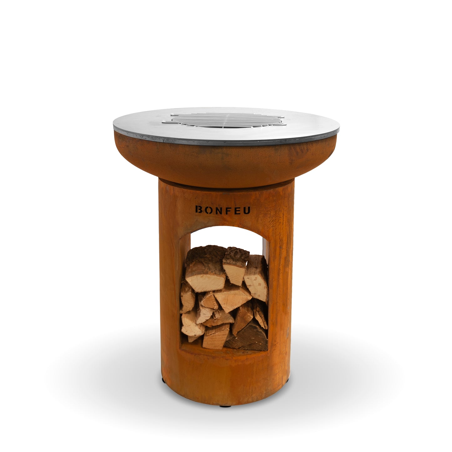 BonFeu Biza Open Outdoor Firepit & Plancha Grill