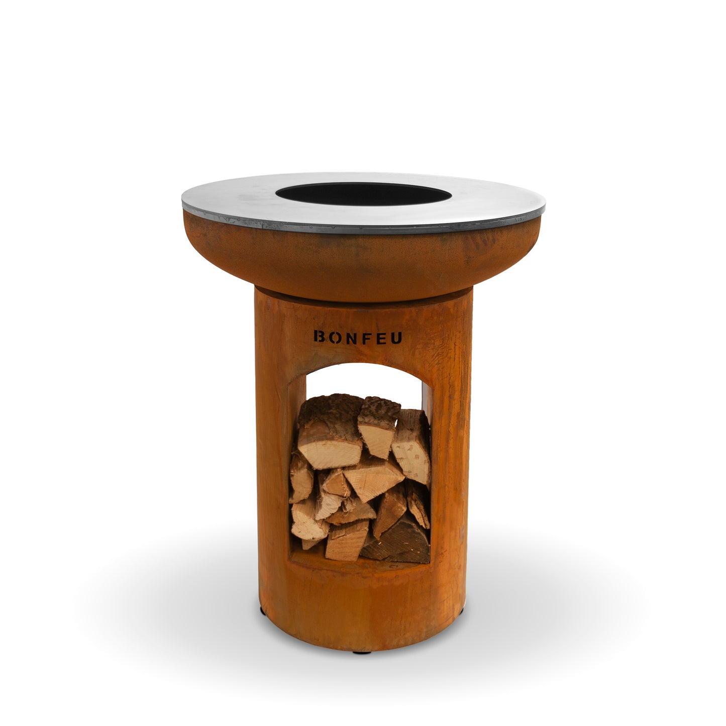 BonFeu Biza Open Outdoor Firepit & Plancha Grill