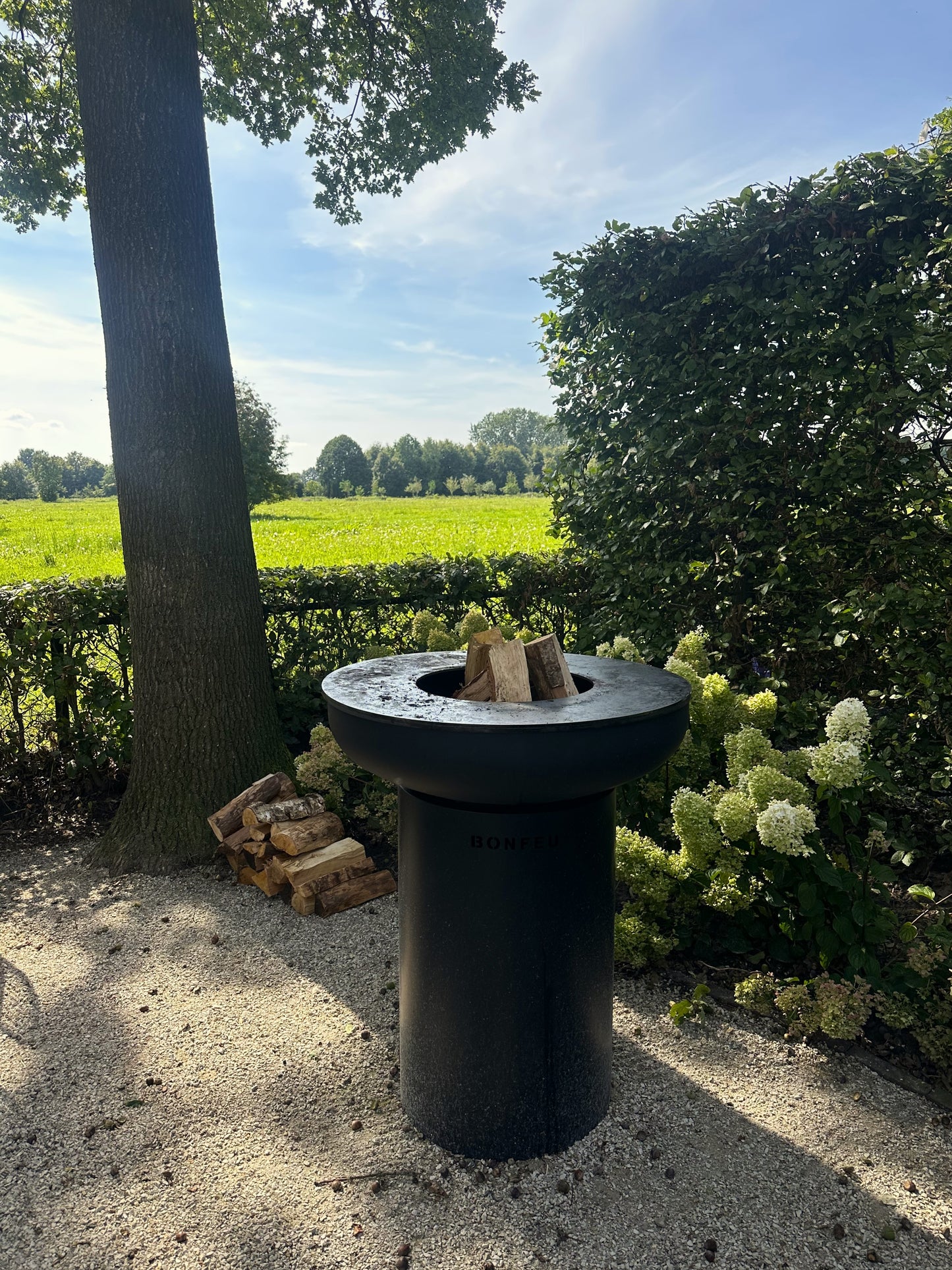 BonFeu Biza Outdoor Firepit & Plancha Grill