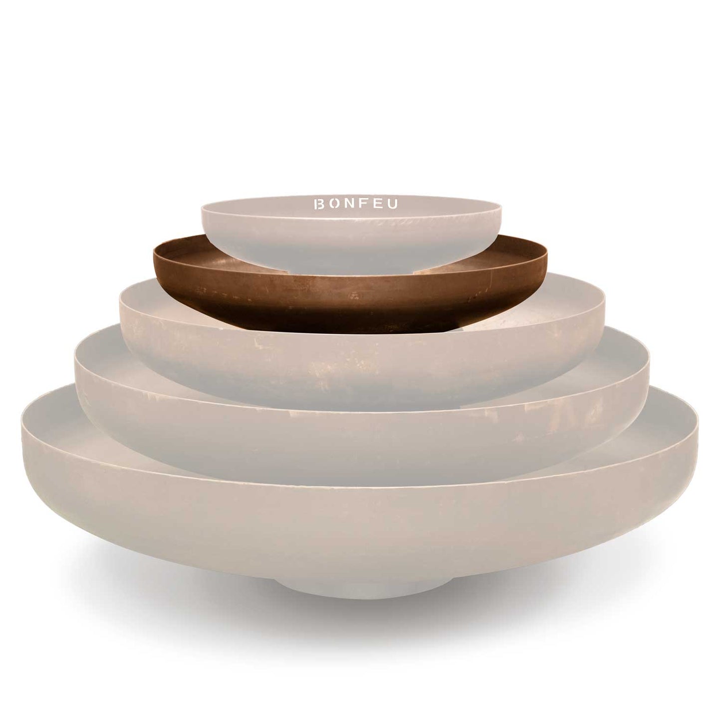 BonFeu BonBowl Corten Steel Firepit | Multiple Sizes 80cm