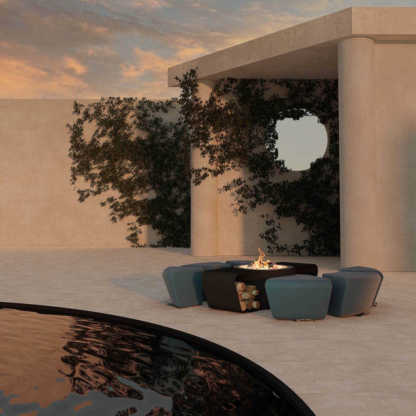 Glamm Fire Circus | Firewood or Bioethanol Steel Firepit