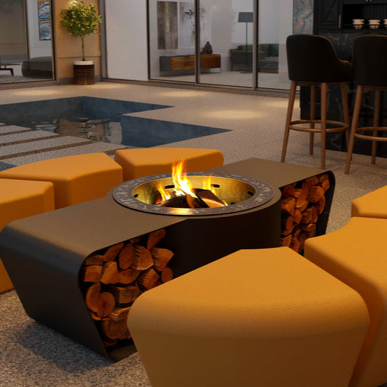 Glamm Fire Circus | Firewood or Bioethanol Steel Firepit
