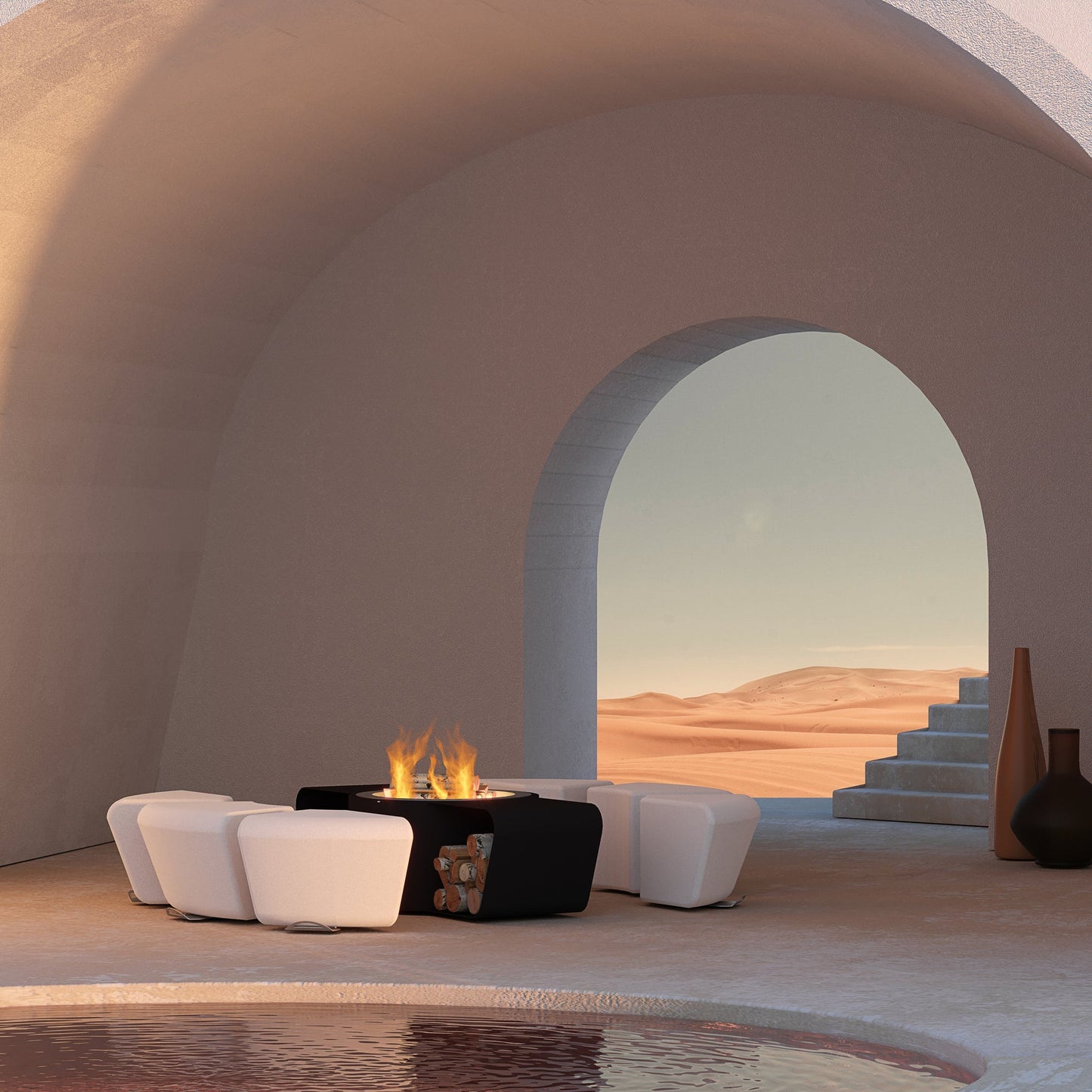 Glamm Fire Circus | Firewood or Bioethanol Steel Firepit