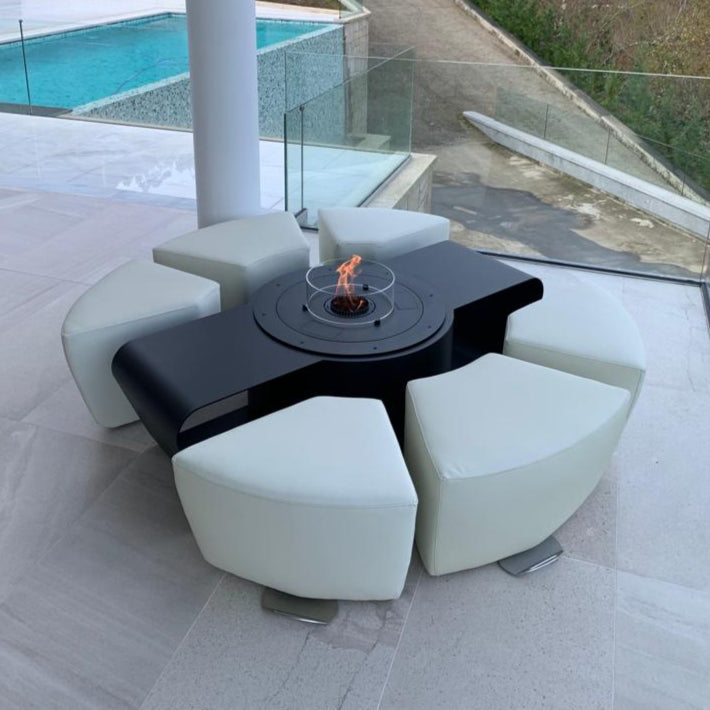 Glamm Fire Circus | Firewood or Bioethanol Steel Firepit Bioethanol