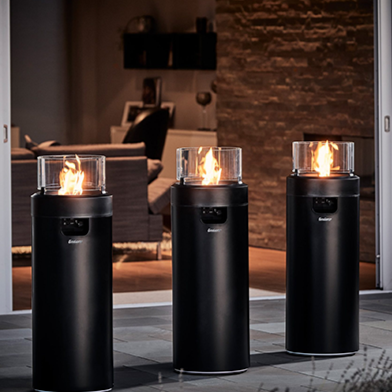 Enders® Black NOVA LED Flame Propane Gas Patio Heater