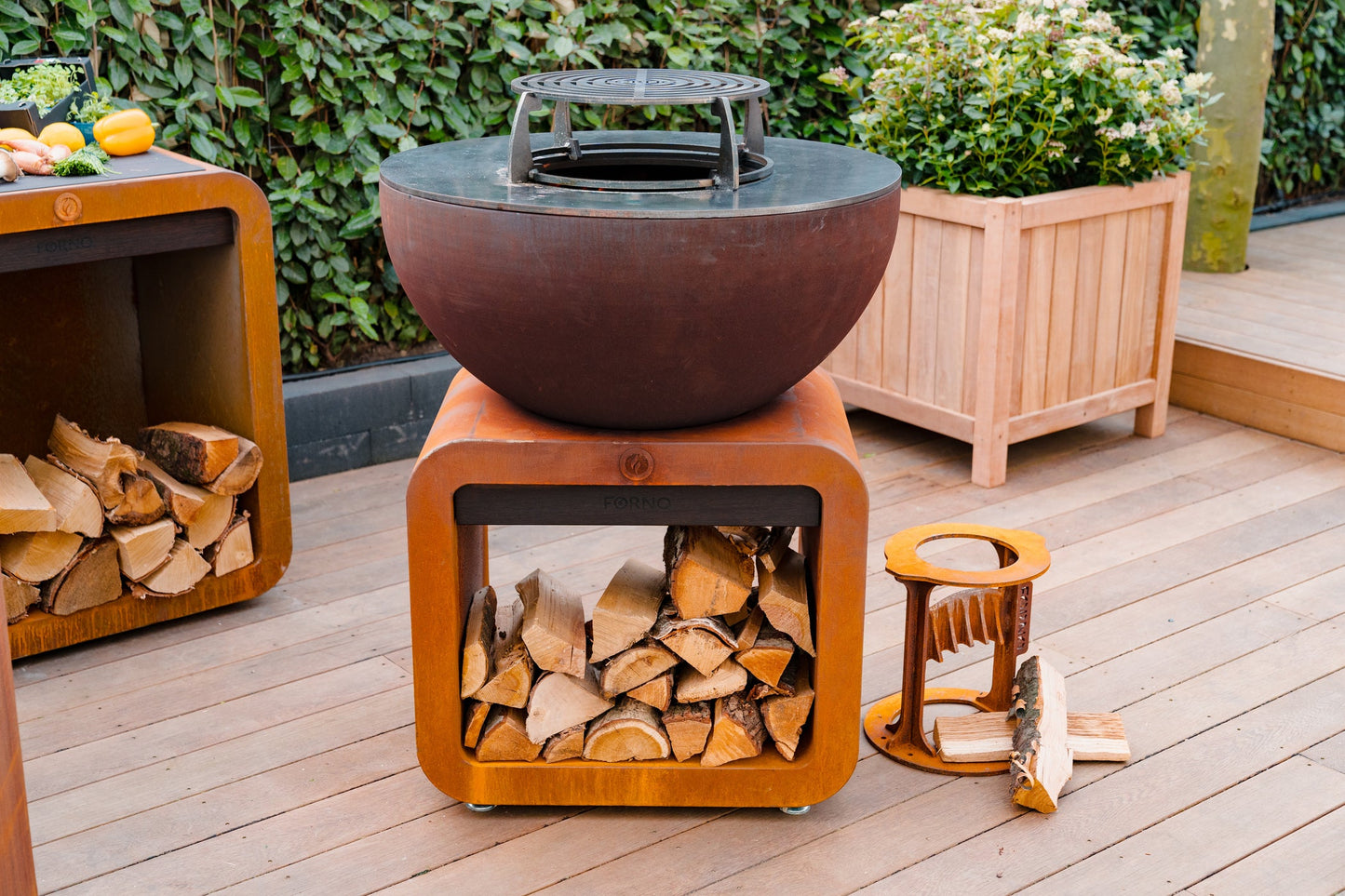 Adezz Seare Bole Plancha Grill | Corten Steel