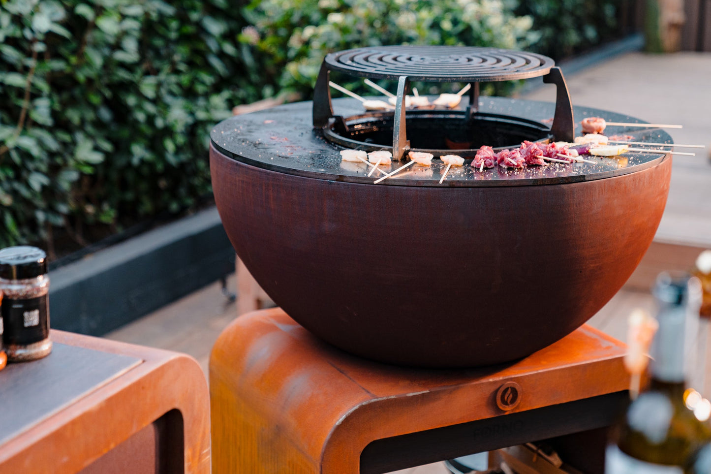 Adezz Seare Bole Plancha Grill | Corten Steel