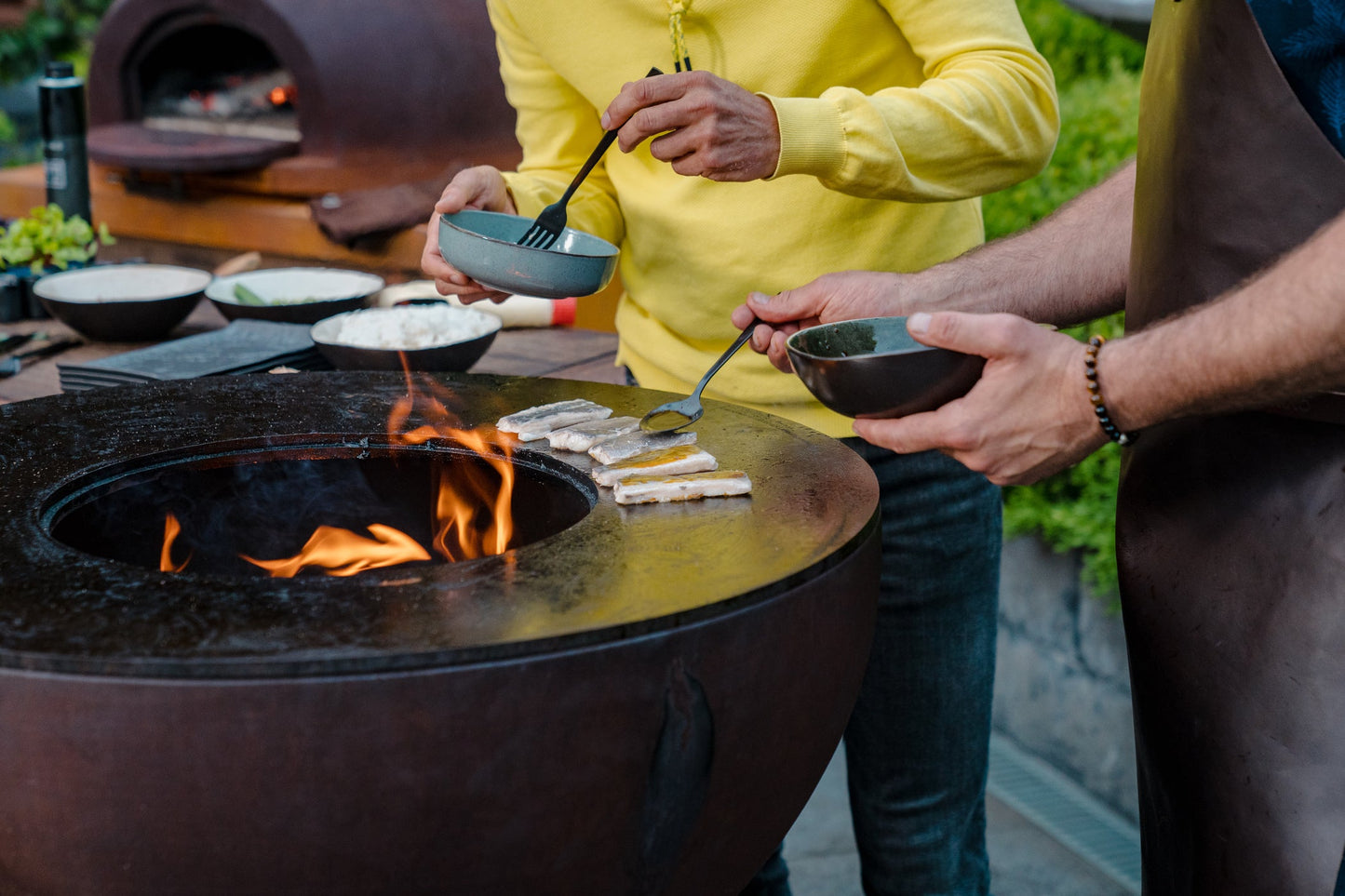 Adezz Seare Bole Plancha Grill | Corten Steel