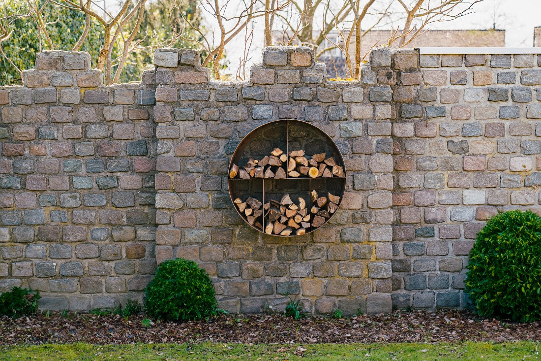 Adezz Logg Ronde Wood Storage | Corten Steel