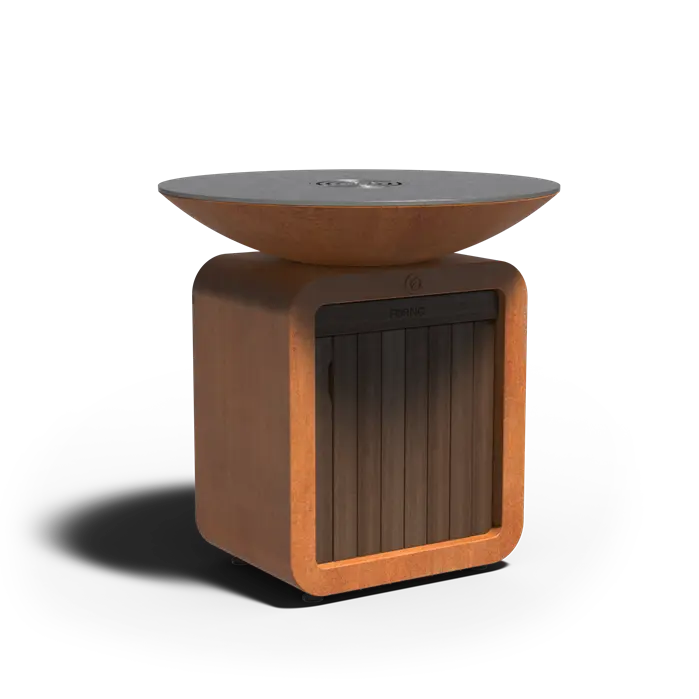 Adezz Seare Halo Piezo Plancha Grill | Gas Fired | Corten Steel 1005 x 1000