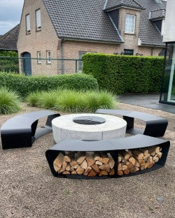 Glamm Fire Zarzuela | Cement Firepit | Firewood or Bioethanol