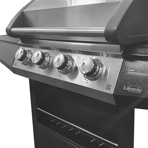 Grenada 4+1 Gas Burner BBQ Grill With Side Burner
