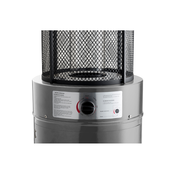 Emporio Flame Gas Patio Heater | 15kW Heat Output | Free Weather Cover