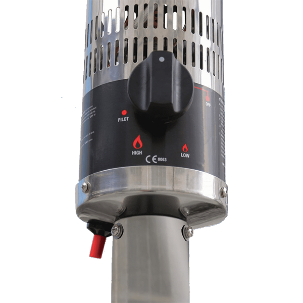 Capri Gas Patio Heater | 12.5kW Heat Output | Silver, Black or Green | Free Weather Cover