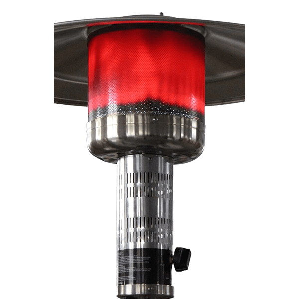Capri Gas Patio Heater | 12.5kW Heat Output | Silver, Black or Green | Free Weather Cover