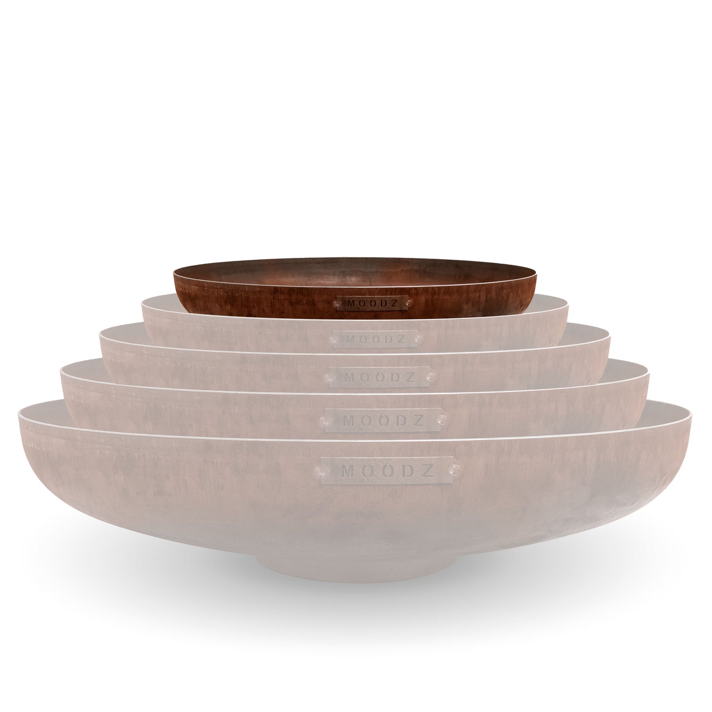 Moodz Classic Firepit Bowl | Corten Steel | Multiple Sizes