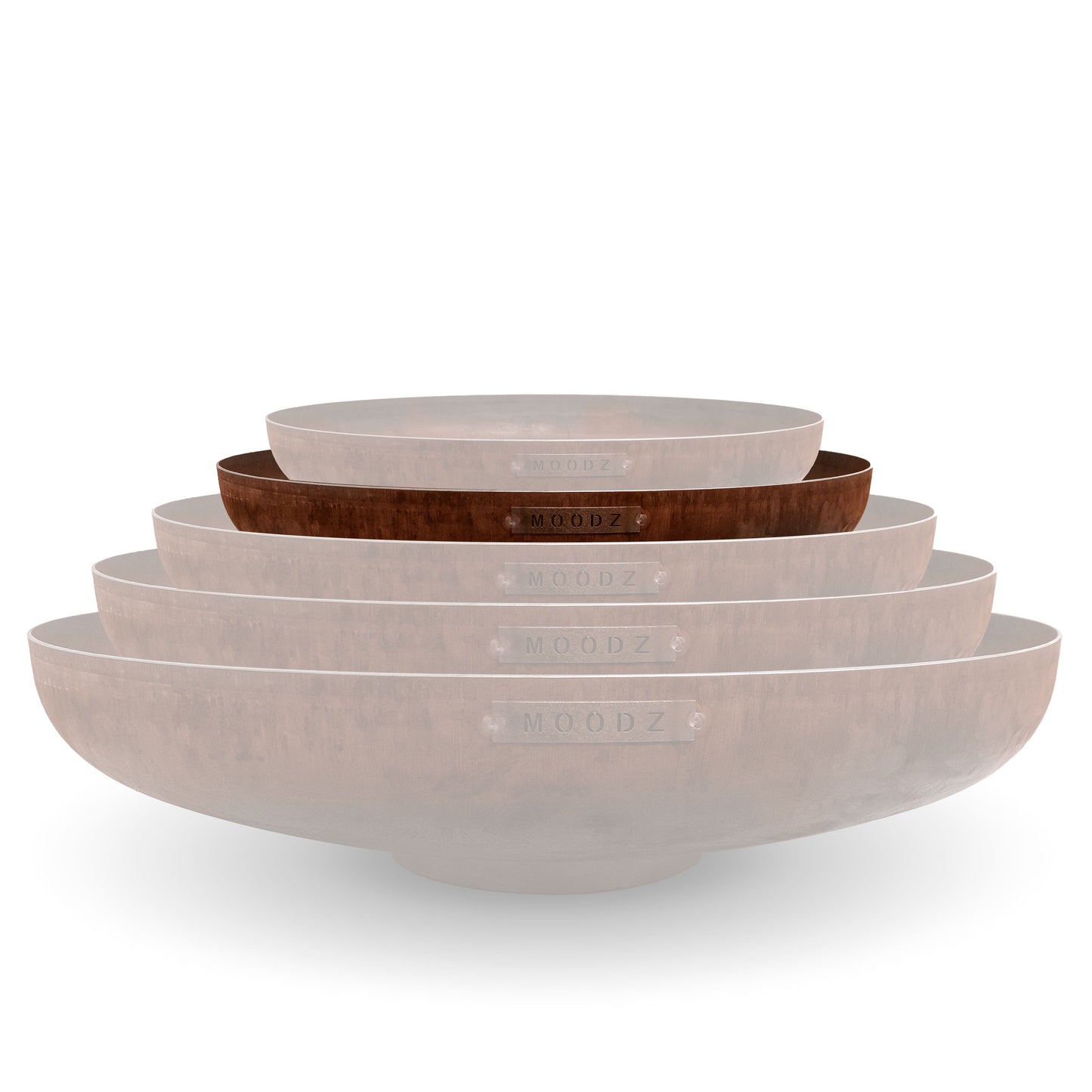 Moodz Classic Firepit Bowl | Corten Steel | Multiple Sizes 80cm