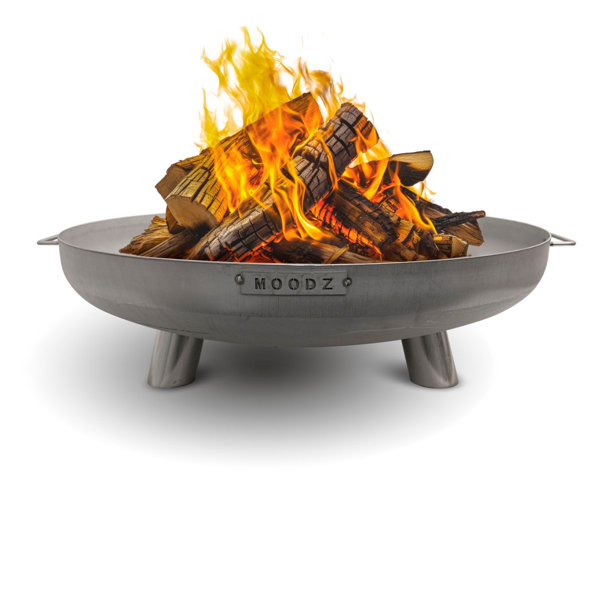 Moodz Feet & Handle Firepit Bowl | Stainless Steel | 60, 80 & 100cm