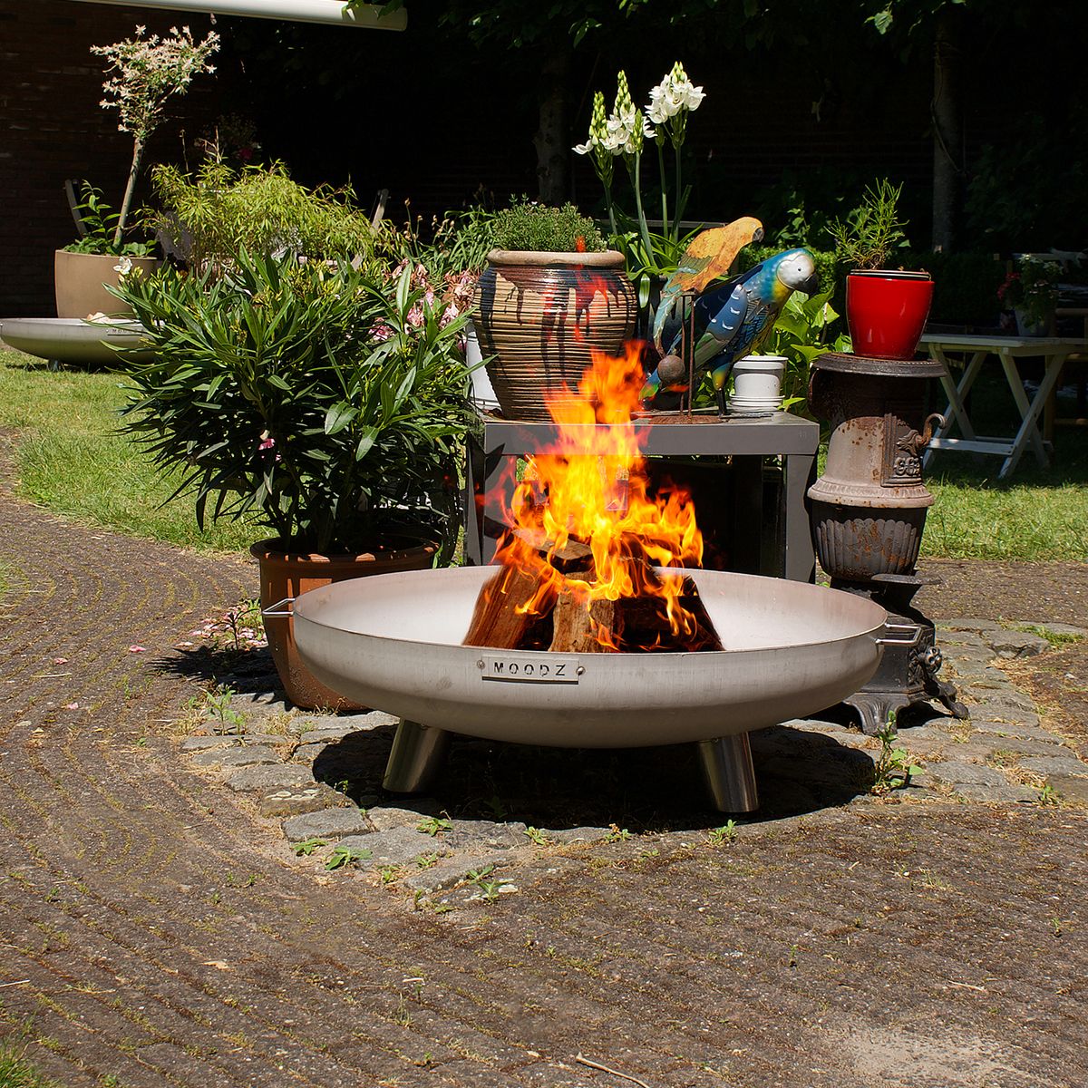 Moodz Feet & Handle Firepit Bowl | Corten Steel | 60, 80 & 100cm