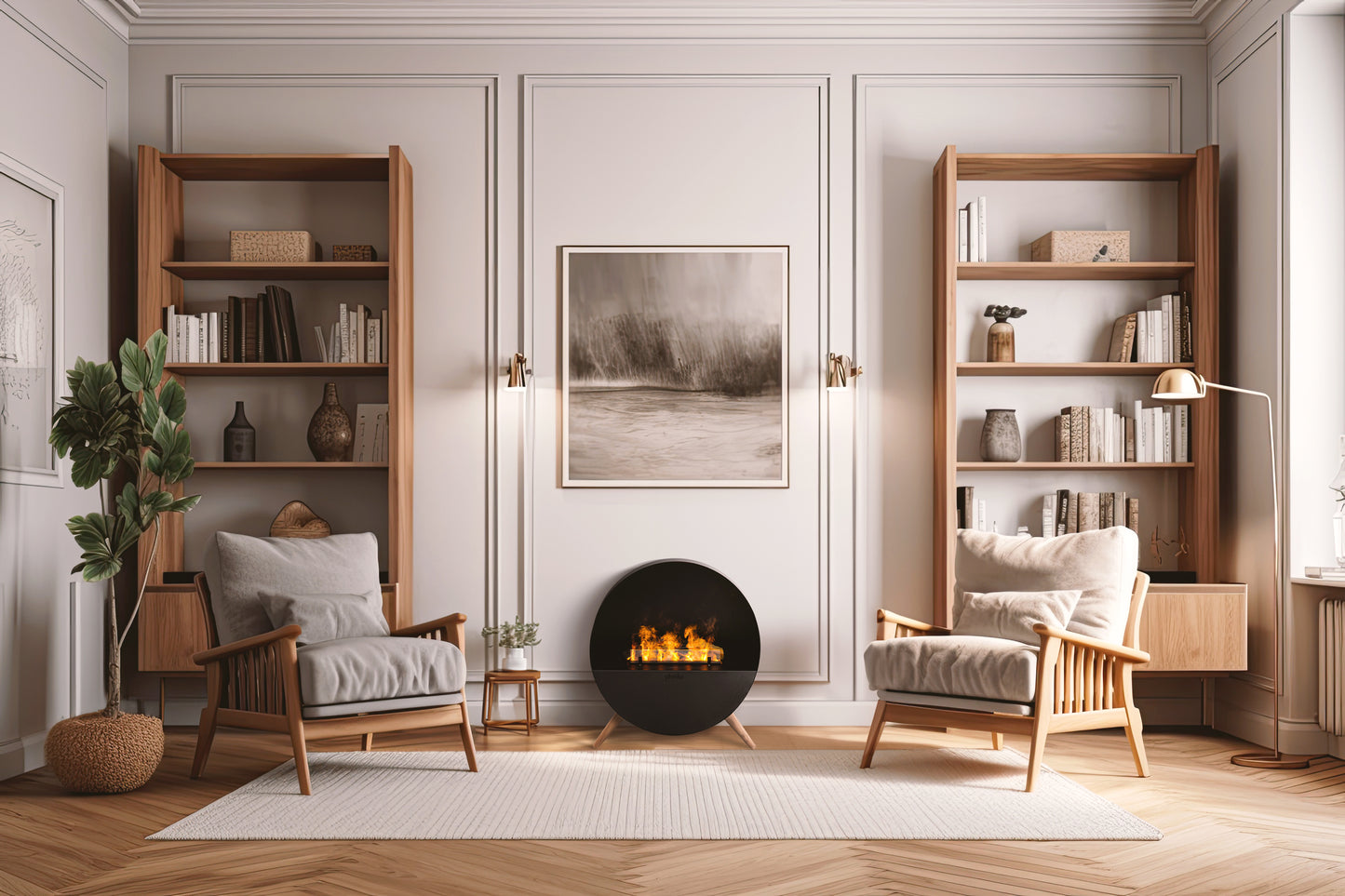 Planika Misty | Remote Controlled Freestanding Water Vapor Indoor Fireplace