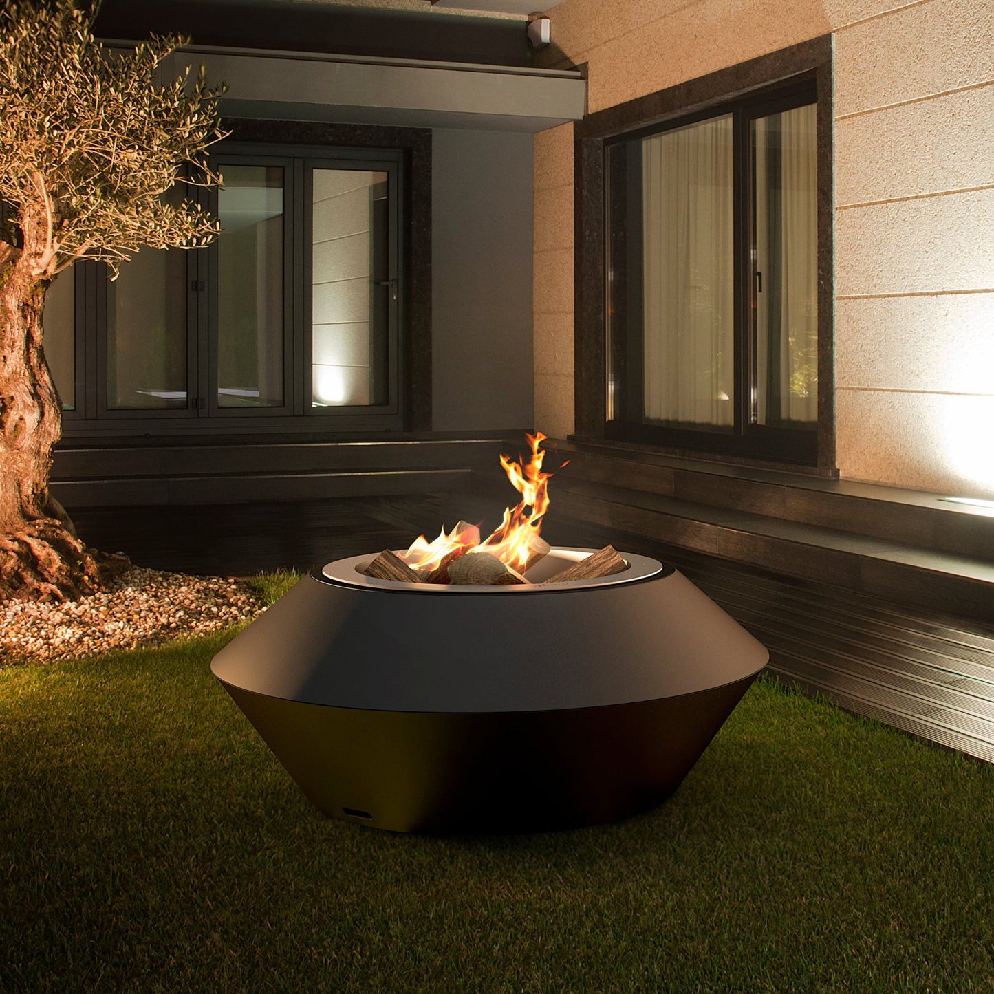 Glamm Fire Operetta | Firewood or Bioethanol Steel Firepit
