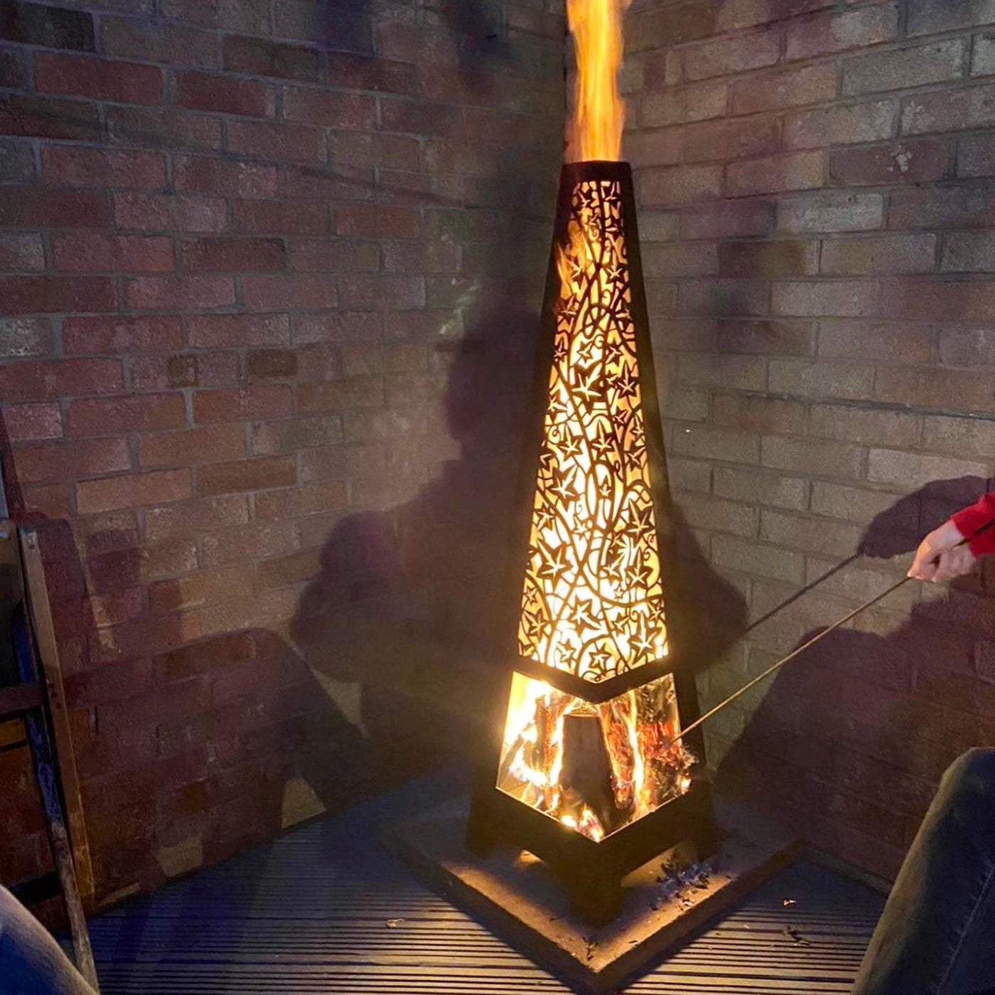 Climbing Ivy Steel Chiminea