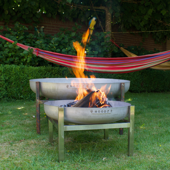Moodz Classic Firepit Bowl | Stainless Steel | Multiple Sizes