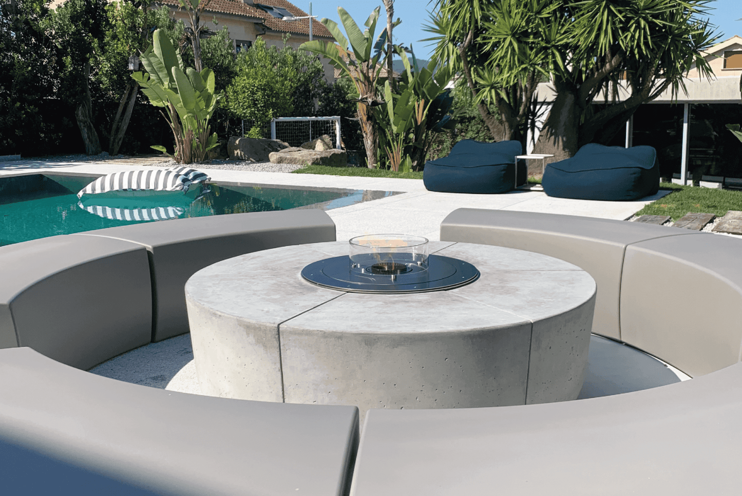Glamm Fire Zarzuela | Cement Firepit | Firewood or Bioethanol