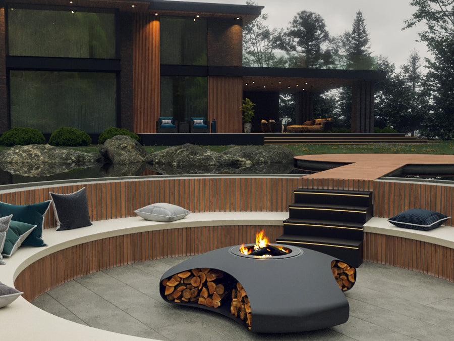 Glamm Fire Vaudeville | Firewood or Bioethanol Steel Firepit