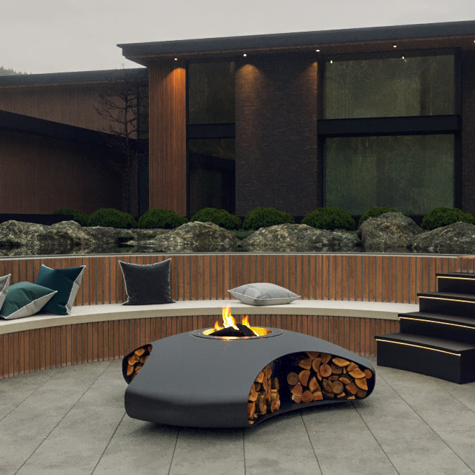 Glamm Fire Vaudeville | Firewood or Bioethanol Steel Firepit