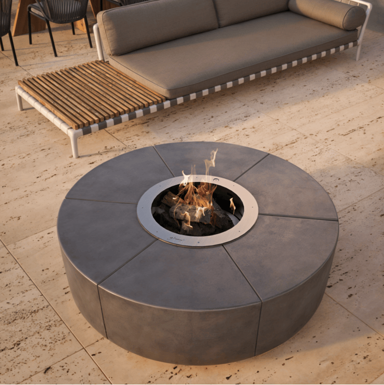 Glamm Fire Zarzuela | Cement Firepit | Firewood or Bioethanol