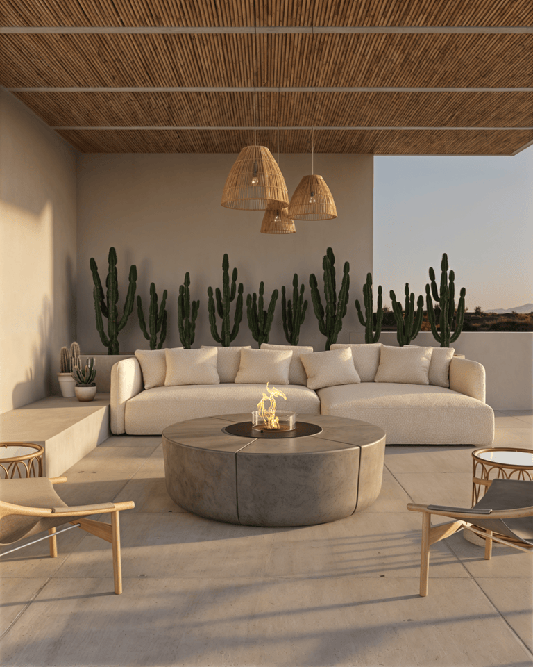 Glamm Fire Zarzuela | Cement Firepit | Firewood or Bioethanol