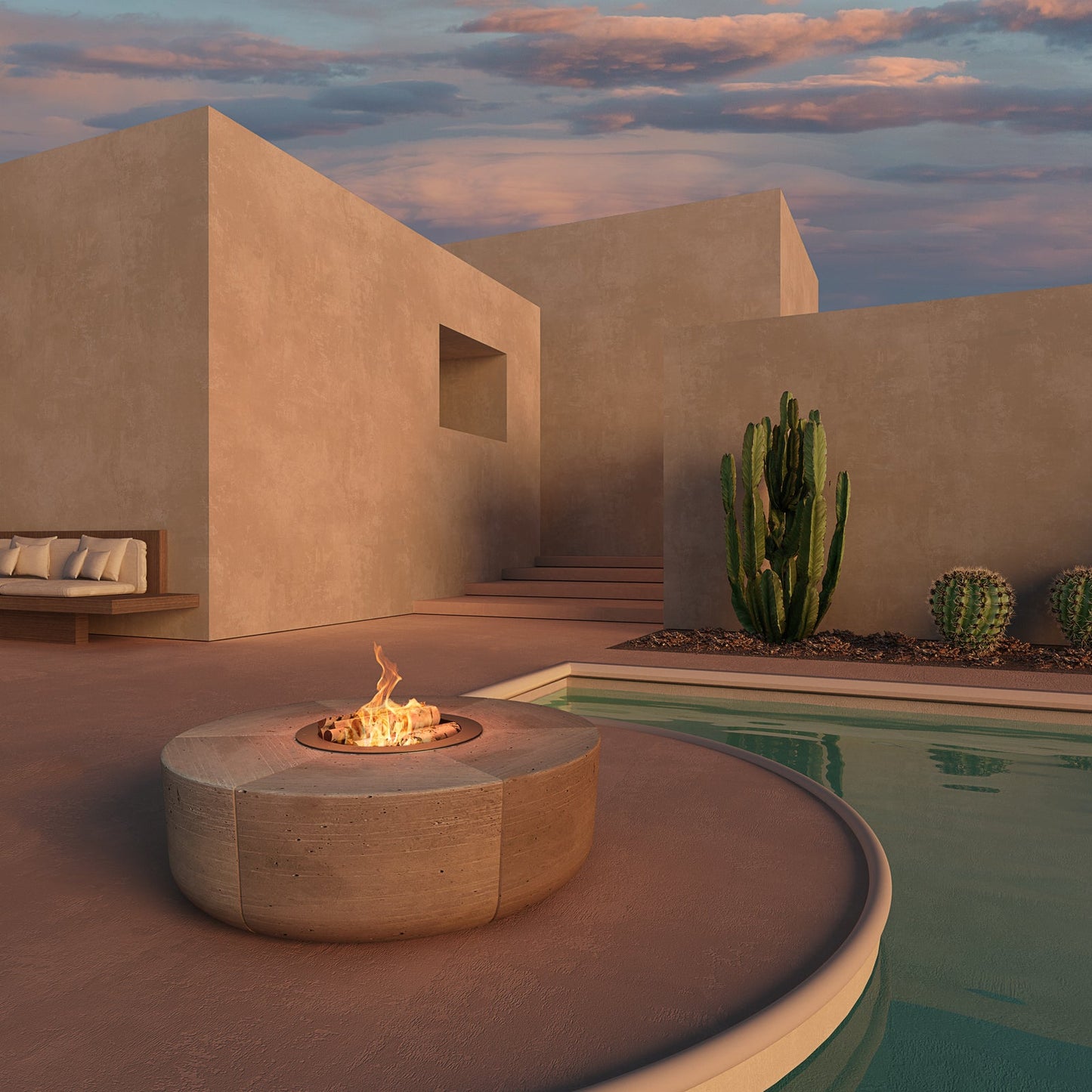 Glamm Fire Zarzuela | Cement Firepit | Firewood or Bioethanol
