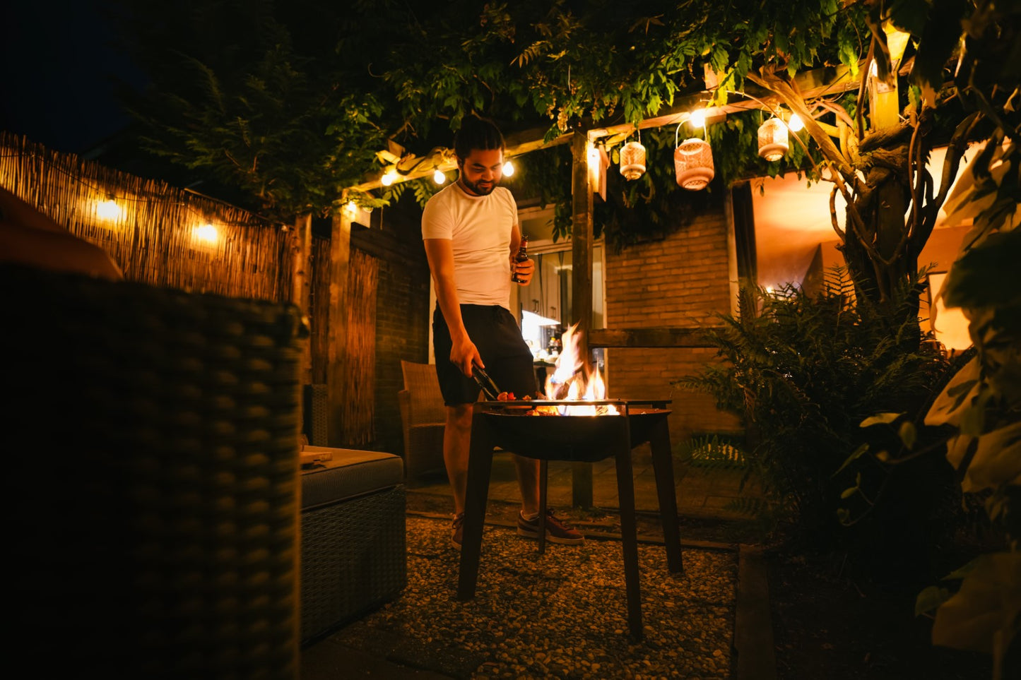 Adezz Cosa Fire Pit and Plancha Grill | Corten Steel
