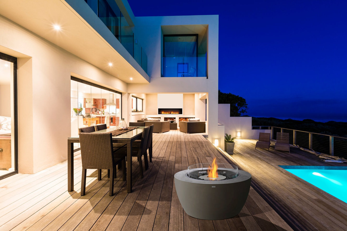EcoSmart Fire Pod 40 Fire Pit Bowl lifestyle