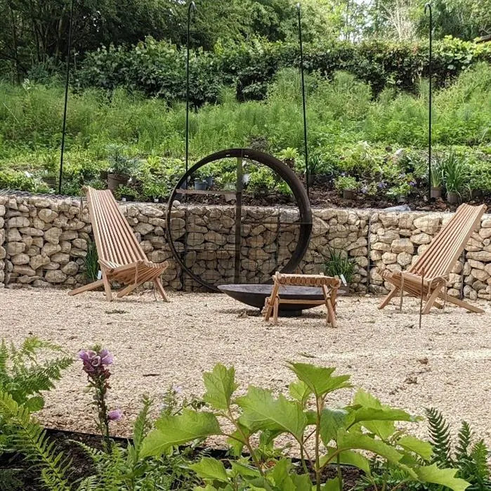 Adezz Logg Ronde Wood Storage | Corten Steel
