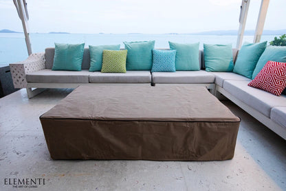 Elementi Metropolis Gas Fire Pit Table | Light Grey