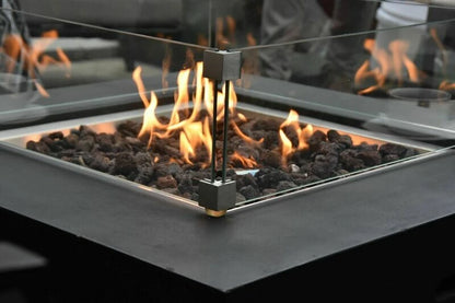 Elementi Aurora Gas Fire Pit Table | Black