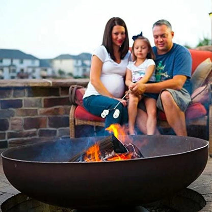 Ohio Flame Patriot 36 In. Round Steel Wood Burning Outdoor Fire Bowl Pit