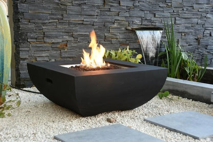 Elementi Aurora Gas Fire Pit Table | Black