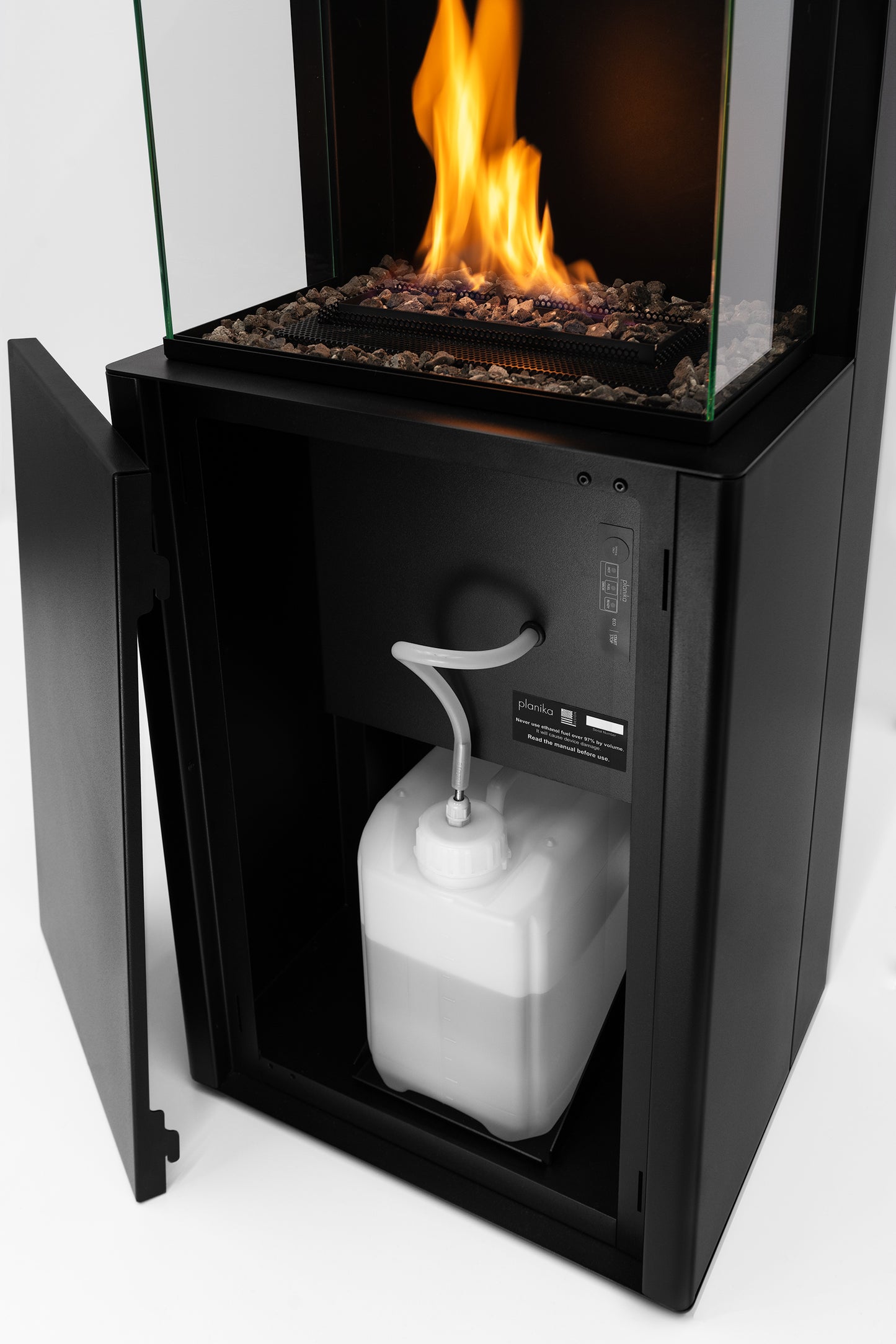 Planika Arcticon | Bioethanol Remote Controlled Indoor Fireplace | Black or White