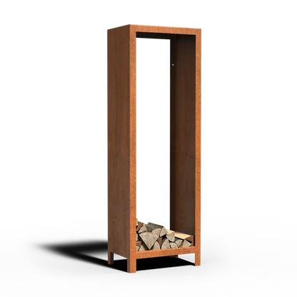 Adezz Outdoor Wood Storage | Corten or Coated Steel | Various Sizes Corten steel 600 x 400 x 1800