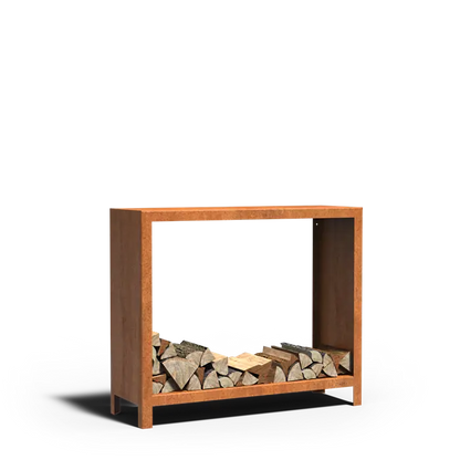 Adezz Outdoor Wood Storage | Corten or Coated Steel | Various Sizes Corten steel