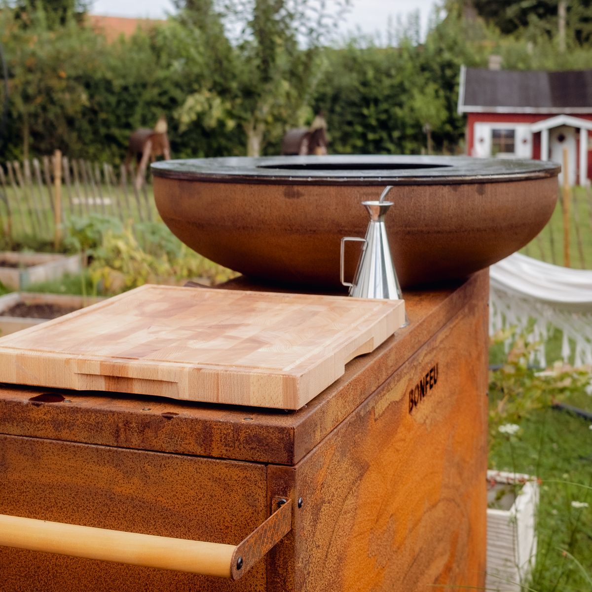 BonFeu BonBiza Island | Outdoor Firepit & Plancha Grill Station
