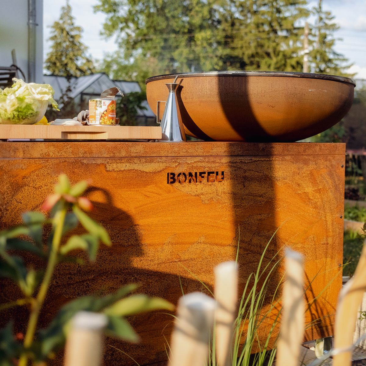 BonFeu BonBiza Island | Outdoor Firepit & Plancha Grill Station